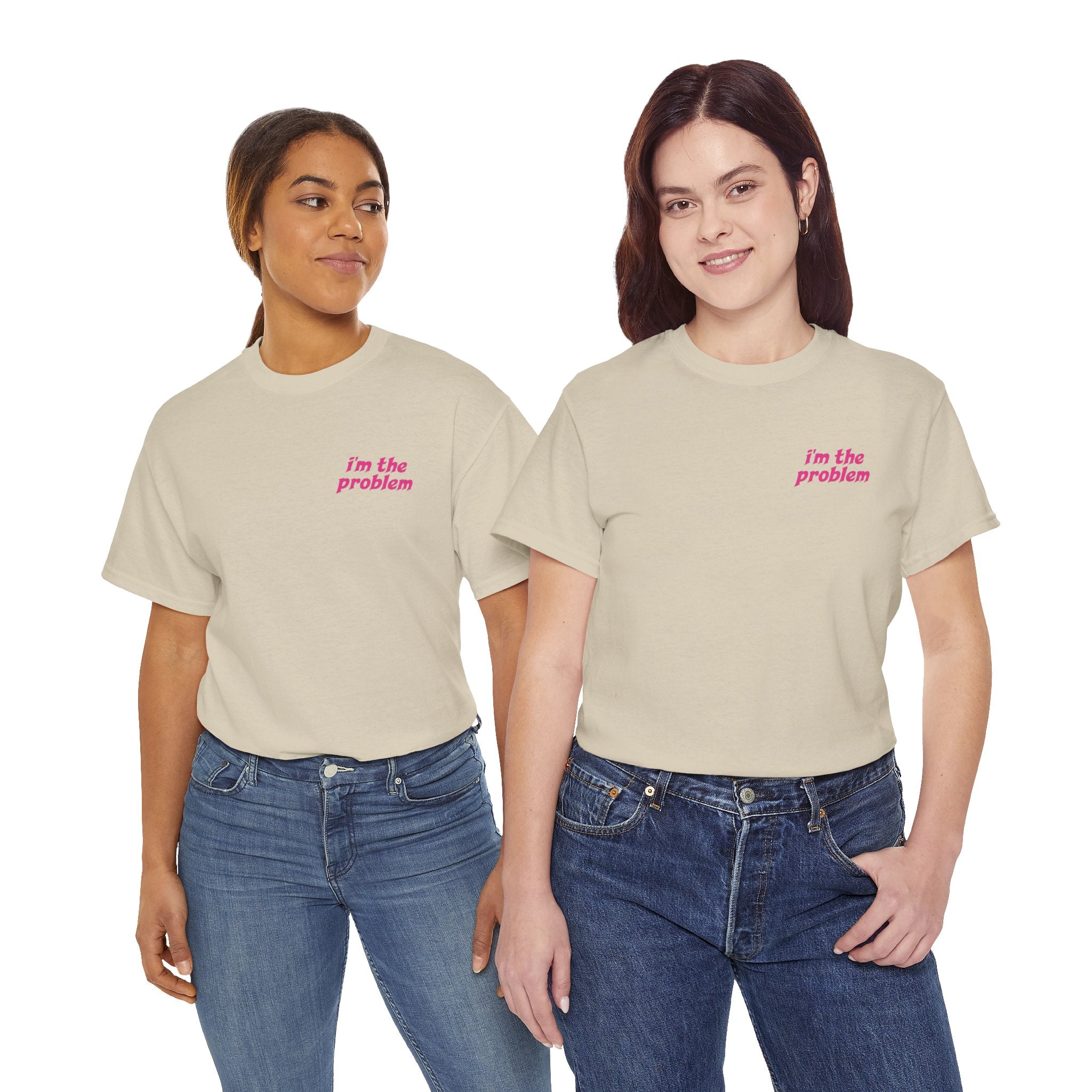 i'm the problem and i'm great at it T-Shirt | Funny Slogan Tee, Pink Text