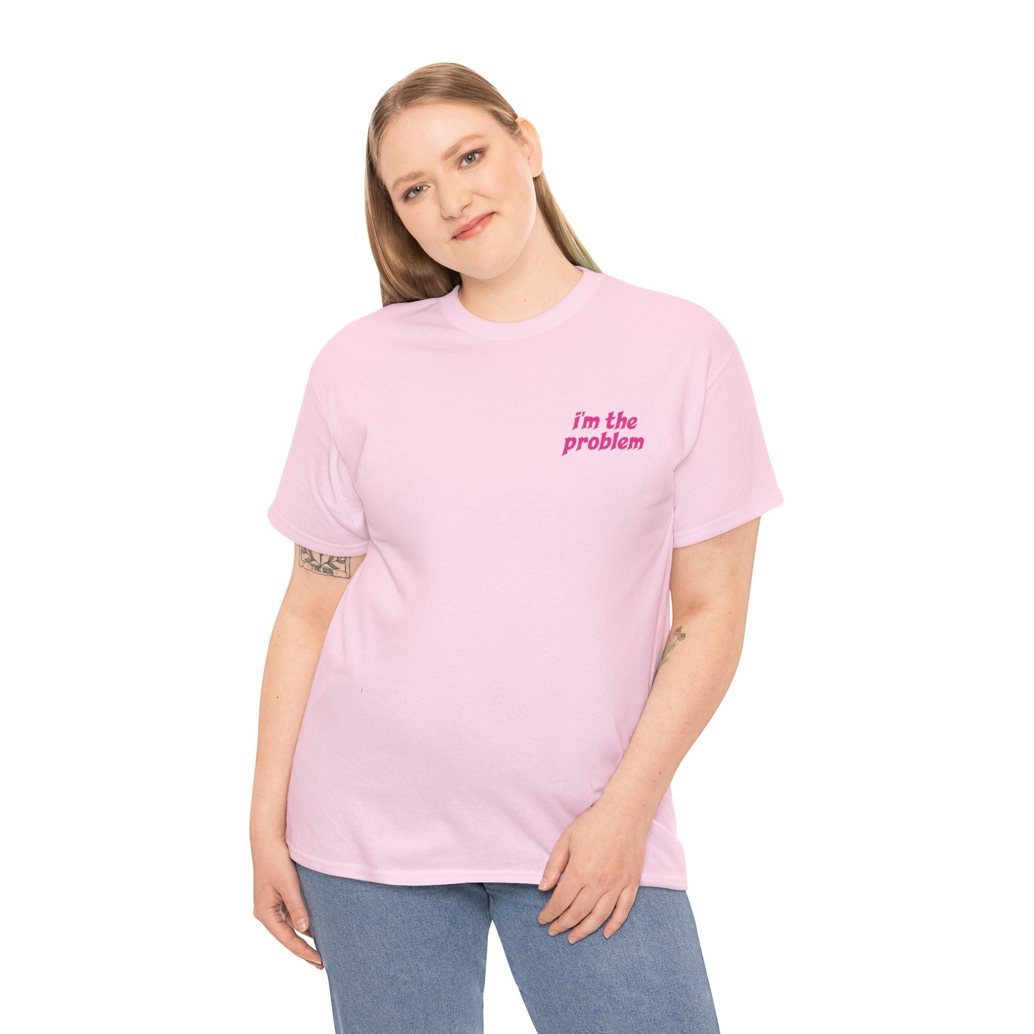 i'm the problem and i'm great at it T-Shirt | Funny Slogan Tee, Pink Text
