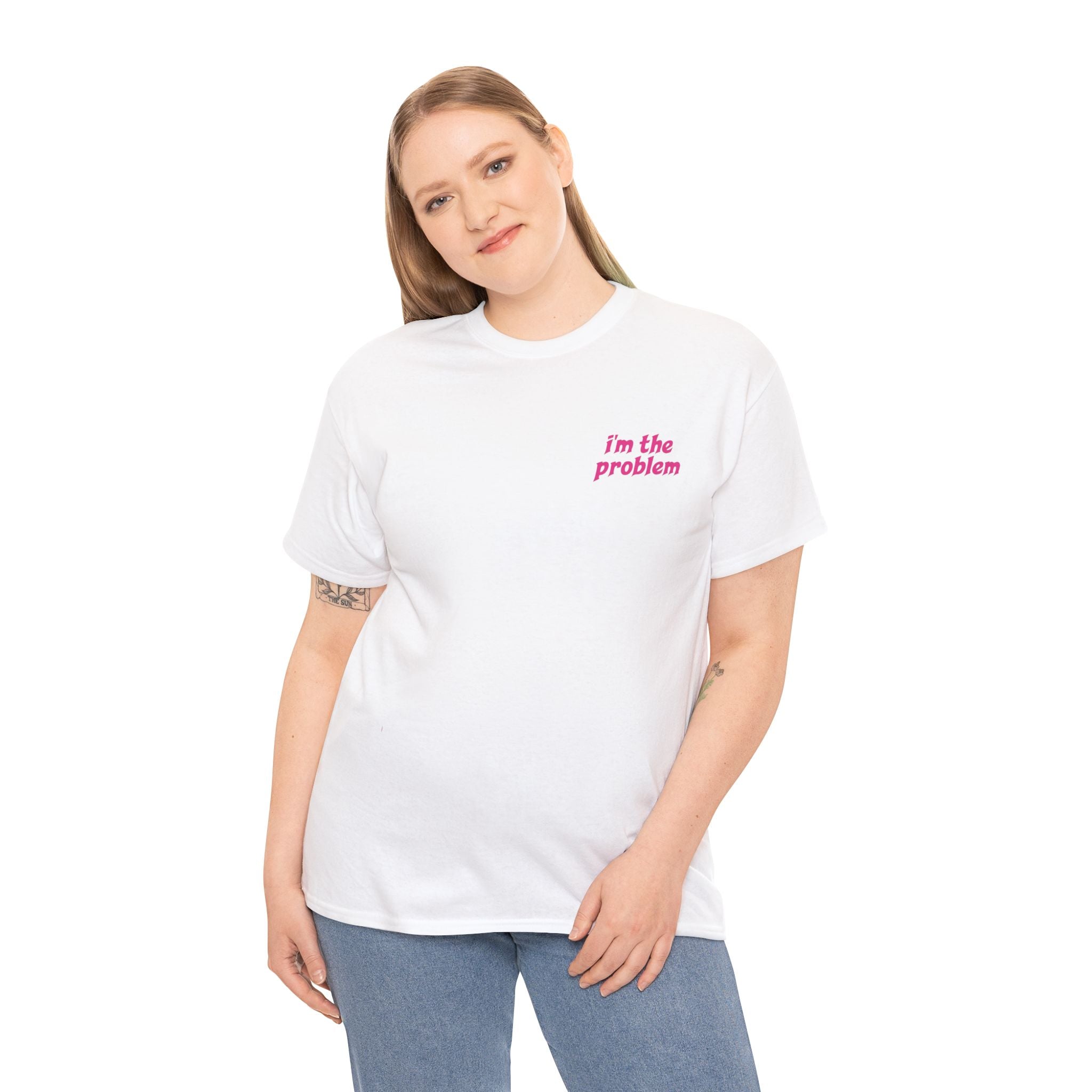i'm the problem and i'm great at it T-Shirt | Funny Slogan Tee, Pink Text