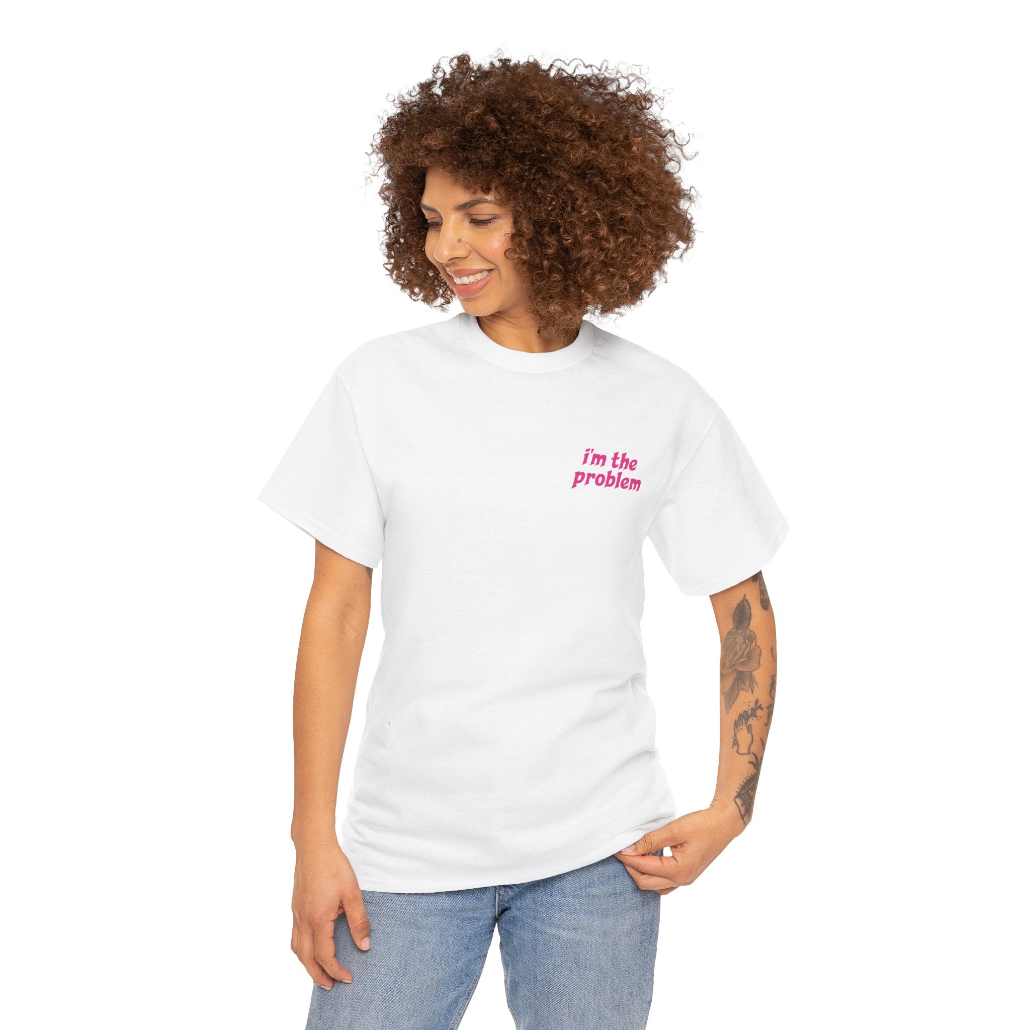 i'm the problem and i'm great at it T-Shirt | Funny Slogan Tee, Pink Text