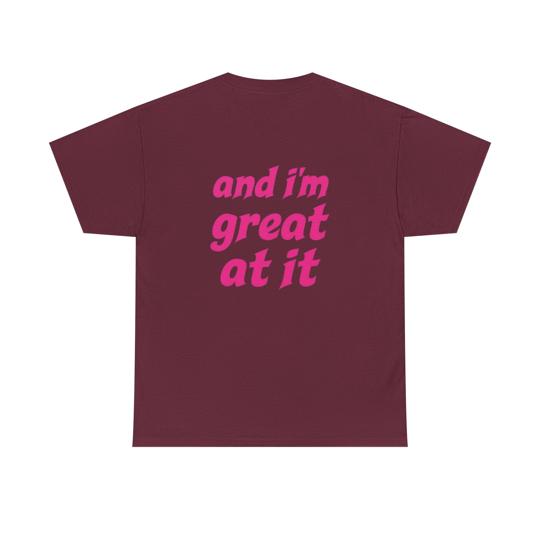 i'm the problem and i'm great at it T-Shirt | Funny Slogan Tee, Pink Text