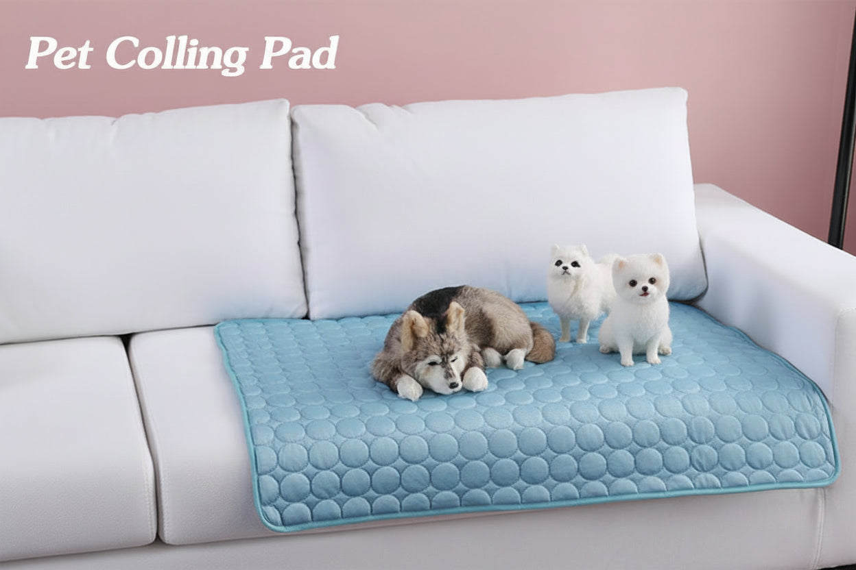 “ChillPaw™ Cooling Pad” Breathable Ice Silk Summer Bed for Dogs & Cats