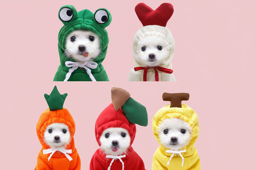 “BerryPup™ Hoodie” Fleece Winter Outfit for Small Dogs