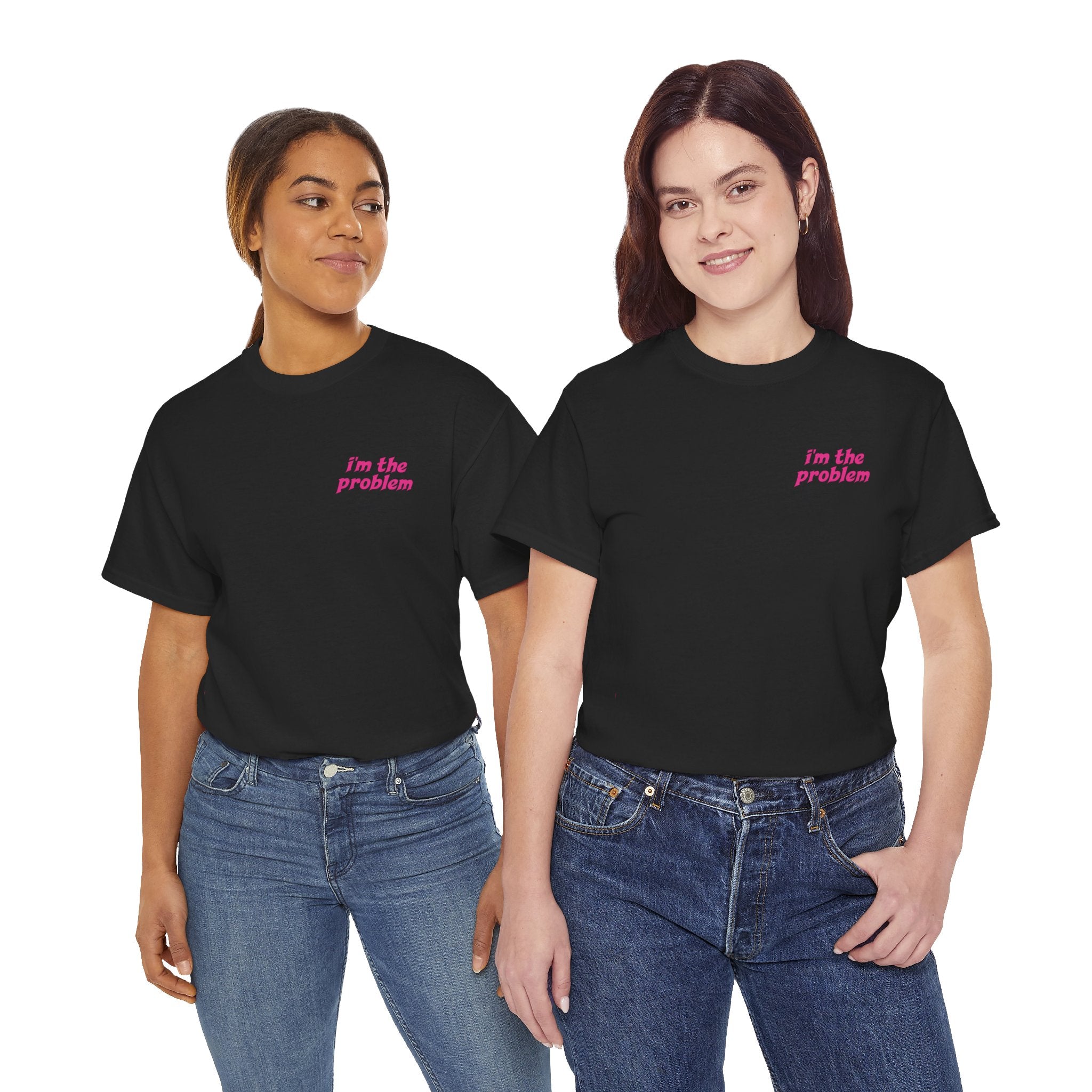 i'm the problem and i'm great at it T-Shirt | Funny Slogan Tee, Pink Text