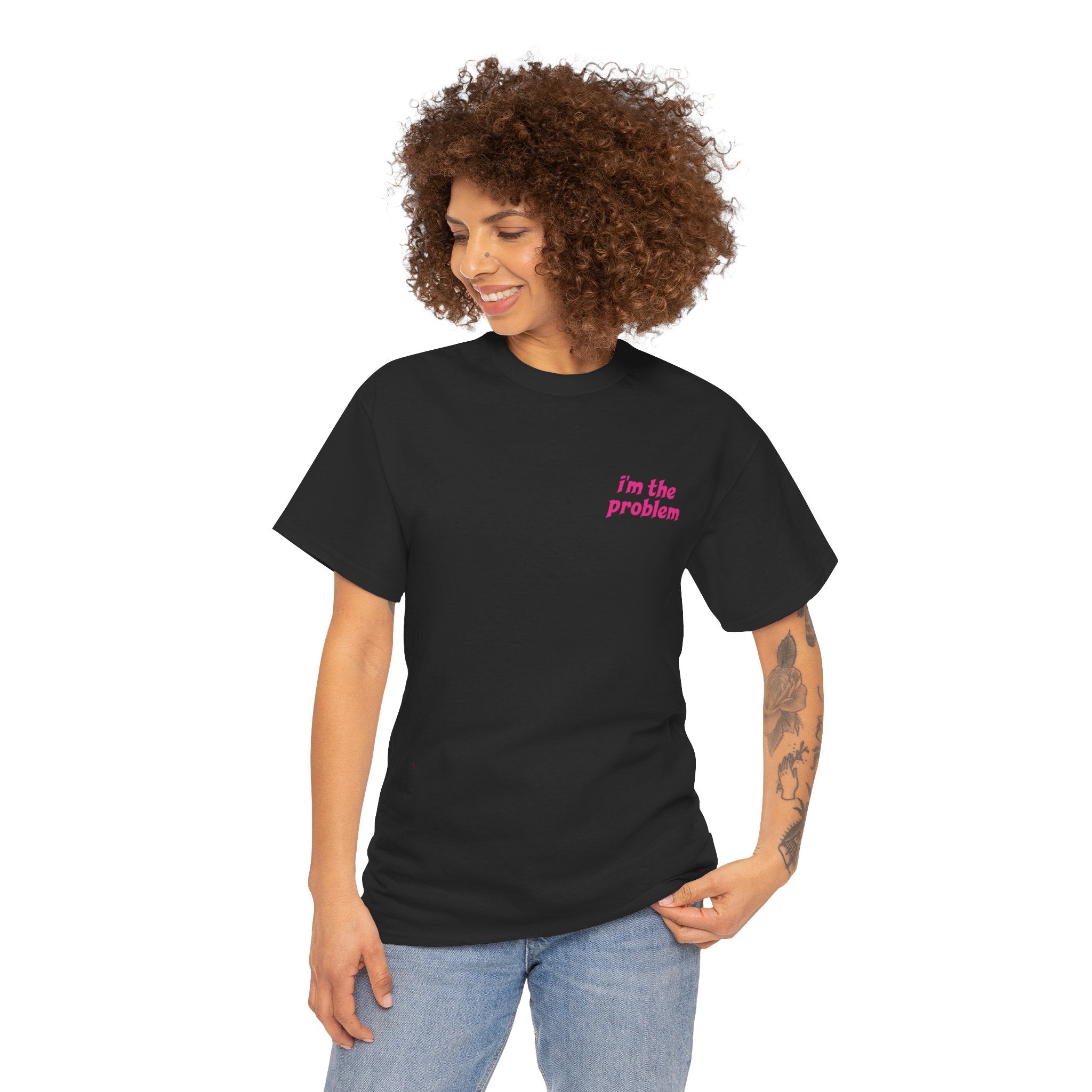 i'm the problem and i'm great at it T-Shirt | Funny Slogan Tee, Pink Text
